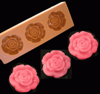 CNY Traditional kuih rose flower cookie mould 3-in-1 1471